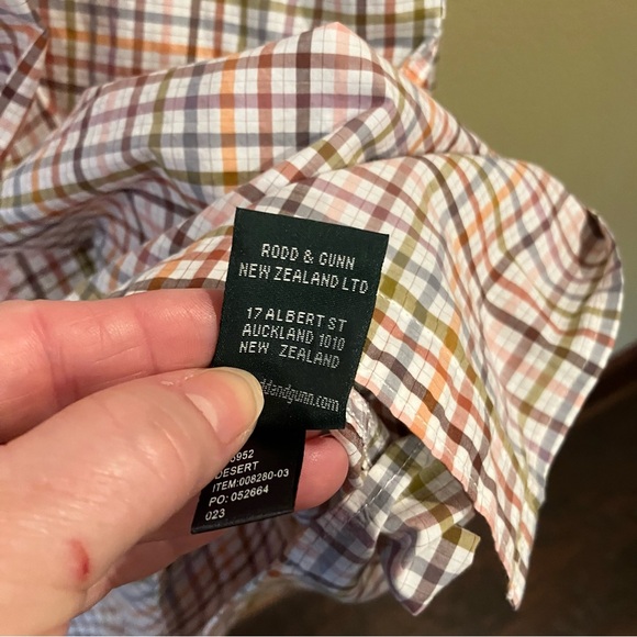 NWT Rodd&Gunn Sports Fit Checked Button Down Shirt Multi Color Italian Fabric XL - Picture 3 of 11